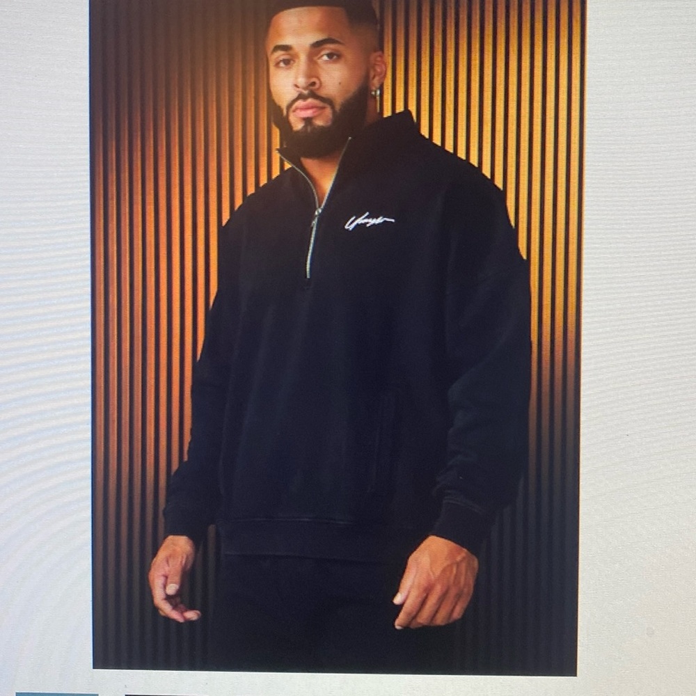 YoungLA 520 Sunday Quarter Zip, Black